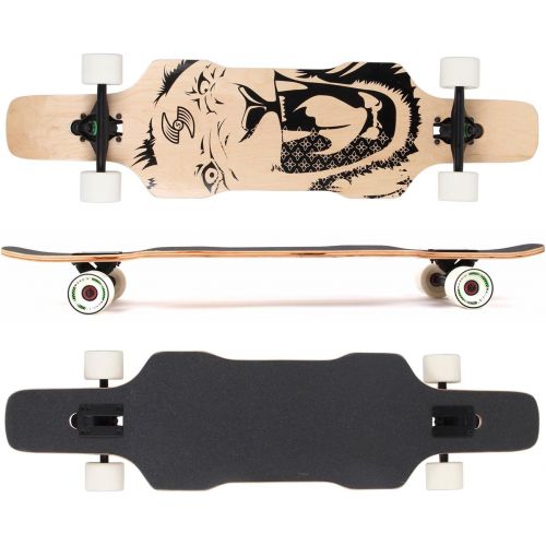  MAXOfit IHR PARTNER FR SPORT UND FREIZEIT MAXOfit Deluxe Longboard Lion No.89, Drop Through, 96,5 cm, 7 Schichten, ABEC11