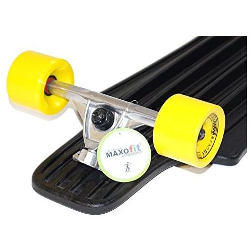  MAXOfit IHR PARTNER FUER SPORT UND FREIZEIT MAXOfit Kunststoff Longboard XP 5.0, 92 cm, extrem robust, sehr gut lenkbar & allwettertauglich