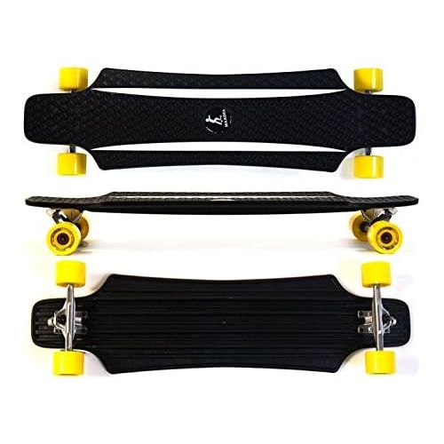  MAXOfit IHR PARTNER FUER SPORT UND FREIZEIT MAXOfit Kunststoff Longboard XP 5.0, 92 cm, extrem robust, sehr gut lenkbar & allwettertauglich