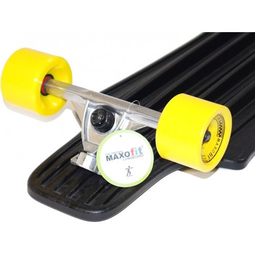  MAXOfit IHR PARTNER FUER SPORT UND FREIZEIT MAXOfit Kunststoff Longboard XP 5.0, 92 cm, extrem robust, sehr gut lenkbar & allwettertauglich