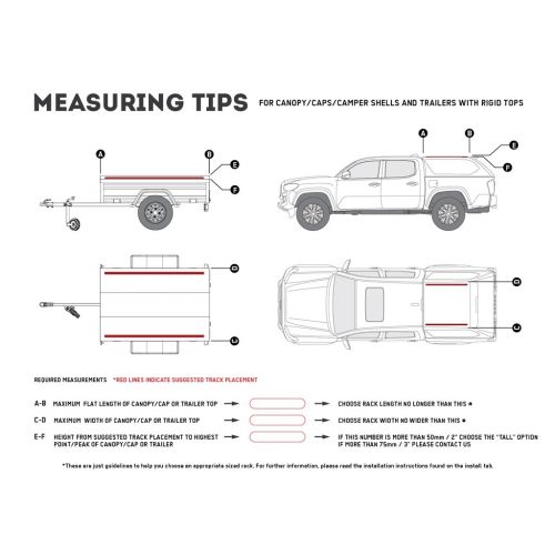  MAXSA Front Runner Truck Canopy or Trailer Slimline II Rack Kit / 1165mm(W) X 1156mm(L)