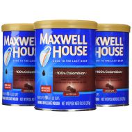 Maxwell House 100% Colombian Medium Roast Ground Coffee (10.5 oz Canisters, Pack of 3)