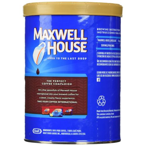  Maxwell House 100% Colombian Medium Roast Ground Coffee (10.5 oz Canisters, Pack of 3)