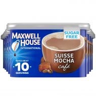 Maxwell House Suisse Mocha Cafe Sugar-Free Beverage Mix (4.1 oz Cans, Pack of 8)