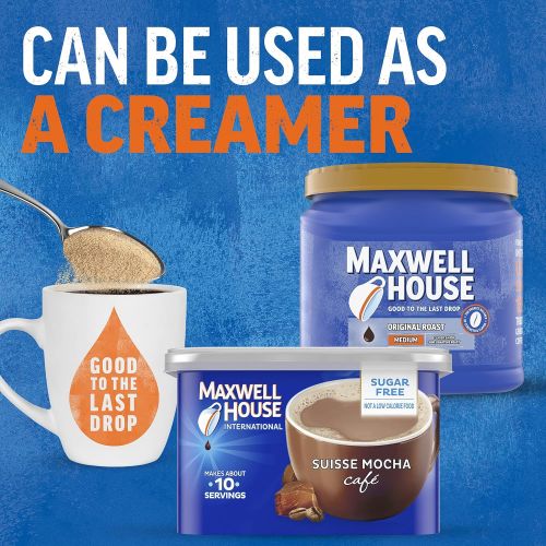  Maxwell House Suisse Mocha Cafe Sugar-Free Beverage Mix (4.1 oz Cans, Pack of 8)