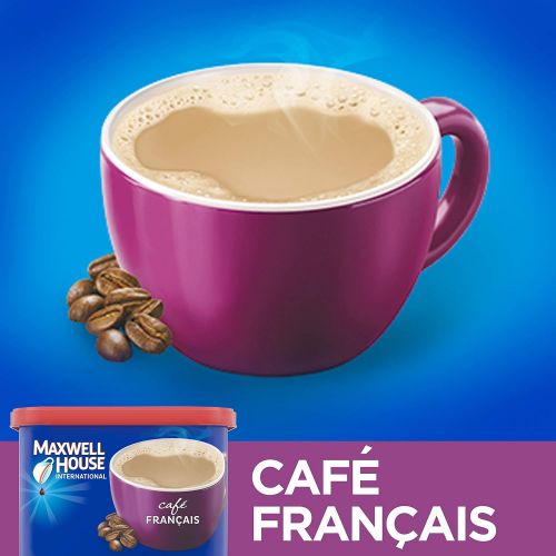  Maxwell House International Cafe Francais Style Instant Coffee (7.6 oz Canisters, Pack of 4)
