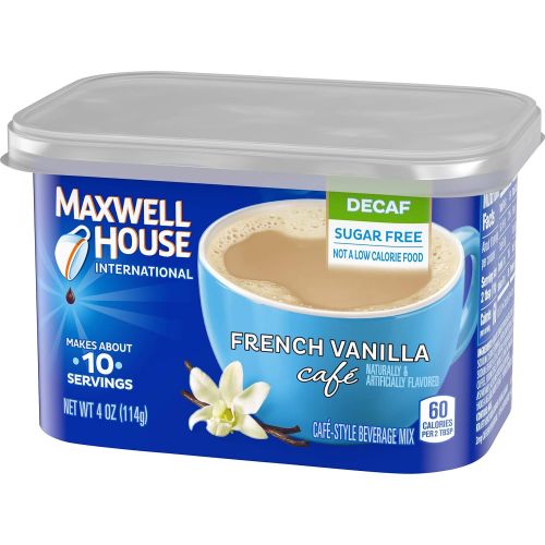  Maxwell House International Cafe French Vanilla Coffee (4oz Jars, Pack of 8)