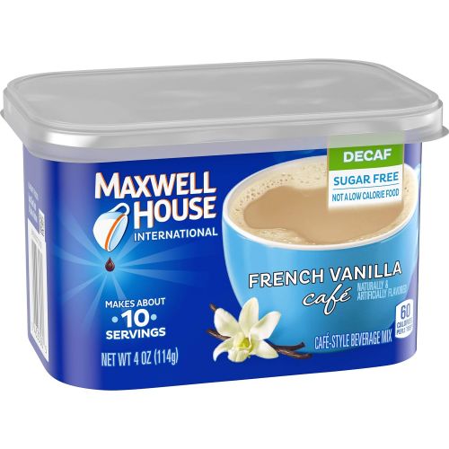  Maxwell House International Cafe French Vanilla Coffee (4oz Jars, Pack of 8)