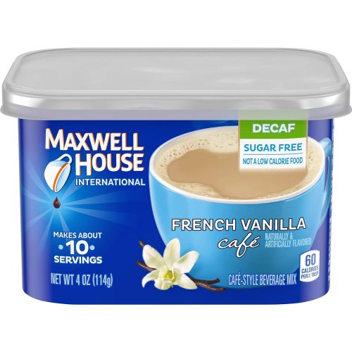  Maxwell House International Cafe French Vanilla Coffee (4oz Jars, Pack of 8)