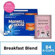 MAXWELL HOUSE Maxwell House Breakfast Blend K-Cup Coffee Pods, 84 ct Box and free The Marvelous Mrs. Maisel Limited Edition Passover Haggadah