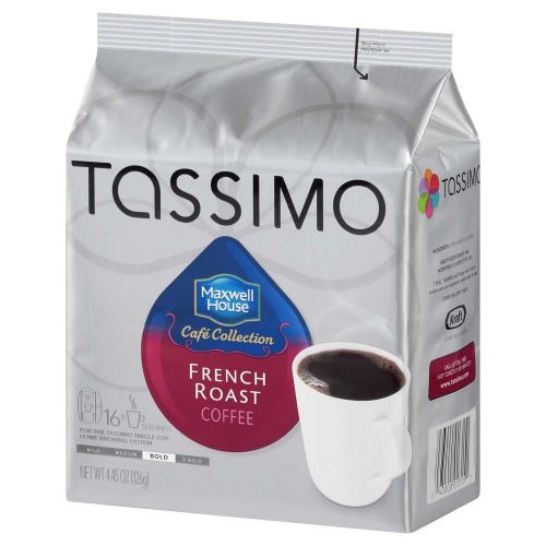 MAXWELL HOUSE Maxwell House French Roast Coffee T-Discs for Tassimo Brewing Machines, 80 Count (5 Packs of 16)