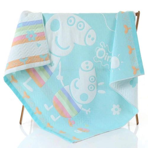  MAXWXKING 1 Piece Cotton Swaddle Toddler Blanket Kids Plush Sleep Comforter Baby Unisex Bath Towels Cartoon Animal Bathrobe Shower Towel 3 Layers Gauze Soft and Absorbent 43X43 inc