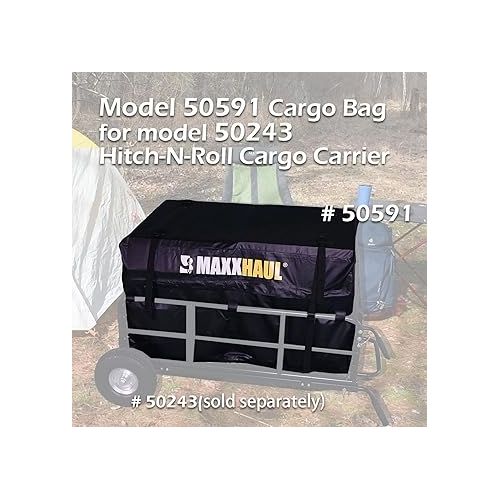  MaxxHaul 50591 Cargo Bag for Model 50243 Hitch-N-Roll Cargo Carrier Black