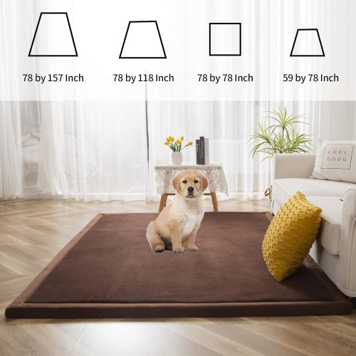  [아마존베스트]MAXYOYO Baby Play Mat, Soft Play Rugs for Boys Girls Infant Baby Toddler Nursery, Thick Grey Rug for Living Room, Playroom, Classroom, Nursery and Dormitor Foam Mat Tatami Mat Exercise Mat