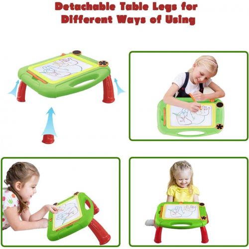  [아마존베스트]MAXZONE Kids Toys for 1-7 Years Old Boys, Toddler Magnetic Drawing Doodle Board Writing Painting for Age 2 3 4 5 6 Boys Birthday Gift Green