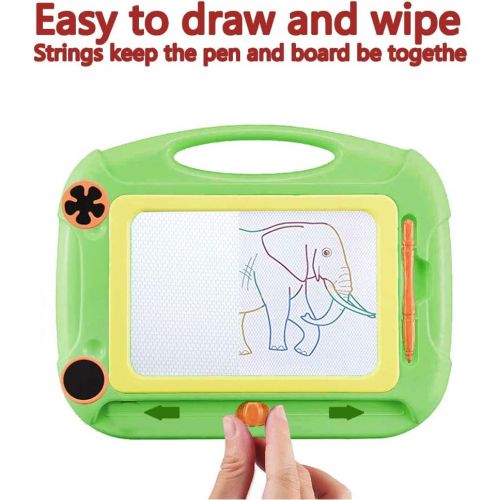  [아마존베스트]MAXZONE Kids Toys for 1-7 Years Old Boys, Toddler Magnetic Drawing Doodle Board Writing Painting for Age 2 3 4 5 6 Boys Birthday Gift Green