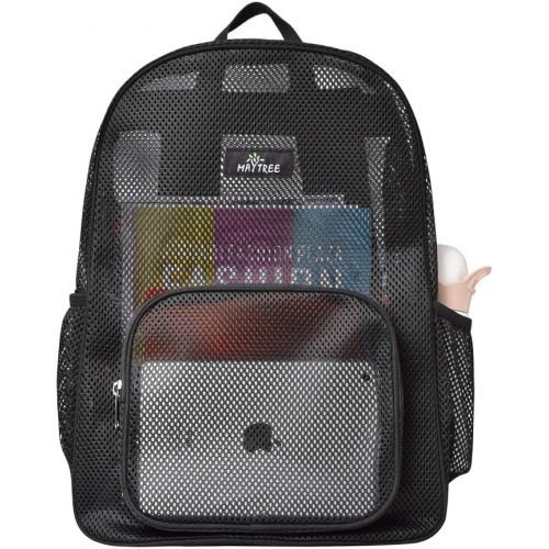  MAY TREE Heavy Duty Mesh Backpack, Mesh Backpack for Commuting, Swimming, Travel, Beach, Outdoor Sports