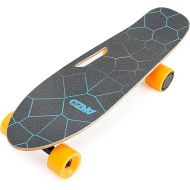 Small Electric Skateboard with Remote, 350W Brushless Motor/ 10 Mph Top Speed/ 8 Miles Range 7 Layers Maple Electric Longboard for Adults Teens Beginners, Easy Carry Handle Design