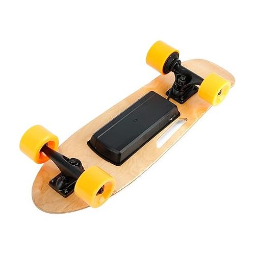  Small Electric Skateboard with Remote, 350W Brushless Motor/ 10 Mph Top Speed/ 8 Miles Range 7 Layers Maple Electric Longboard for Adults Teens Beginners, Easy Carry Handle Design