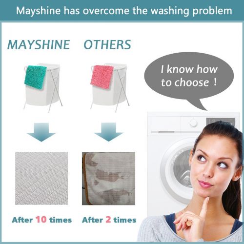  MAYSHINE Bath Mat Dog Bed Door mat (59x31) Runner for Front Inside Floor Dirty Trapper Doormats, Quick Drying, Washable, Prevent Mud Dirt - Red