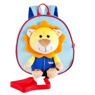 MAYZERO Kids School Bag Baby Safety Harness BackpackToddler Cute Travel Backpacks (Lion)