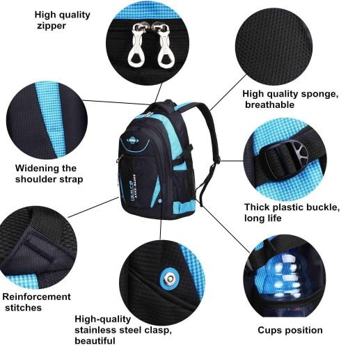  MAYZERO School Backpacks Waterproof School Bags Durable Travel Camping Backpacks for Boys and Girls