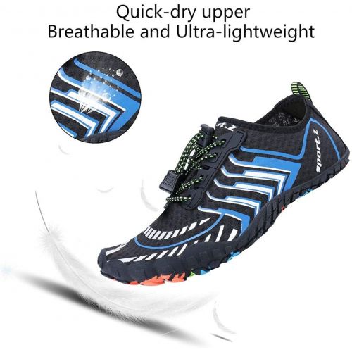  MAYZERO Water Shoes Men Women Swim Surf Shoes Beach Pool Shoes Wide Toe Hiking Aqua Shoes Winter House Slippers