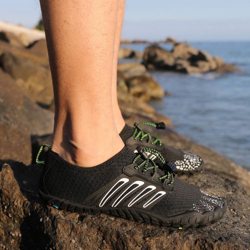  MAYZERO Water Shoes Swim Surf Shoes Beach Pool Shoes Wide Toe Hiking Water Sneakers Quick Dry Aqua Shoes for Men and Women