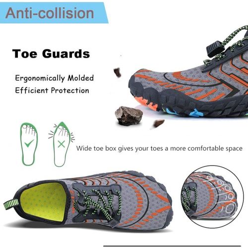  MAYZERO Water Shoes Swim Surf Shoes Beach Pool Shoes Wide Toe Hiking Water Sneakers Quick Dry Aqua Shoes for Men and Women