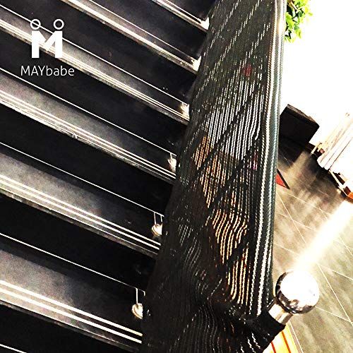  [아마존베스트]MAYbabe Child Safety Net-10ft x 2.6ft,Rail Balcony Banister, Stair Net, Safety for Kids/Toys/Pets.Patios or Balcony Use.Safety for Indoor&Outdoor.White/Brown/Black.