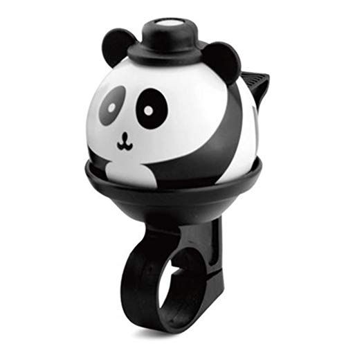  MAYiT Kids Bike Bell, Cartoon Panda Cycling Bell with 360° Rotatable Girls Boys Bicycle Aluminium Alloy Accessories, Loud Crisp Sound Bicycle Handlebar Ring