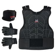 MAddog Full-Finger Pro Trio Padded Chest Protector Combo Package