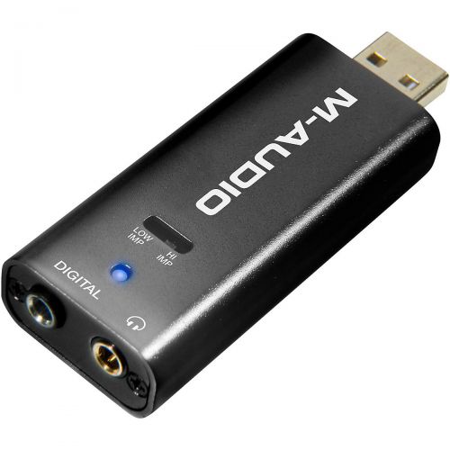  M-Audio},description:Micro DAC is a USB digital-to-analog (DAC) converter with two outputs, one analog and one digital (optical). It’s ideal for converting the audio from your comp