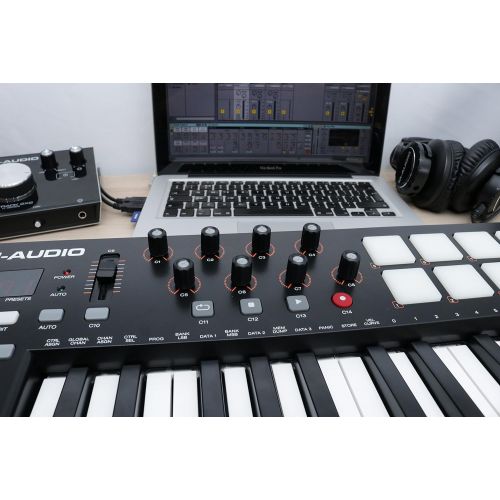  M-Audio Oxygen 61 IV | 61-Key USB/MIDI Keyboard With 8 Trigger Pads & A Full-Consignment of Production/Performance Ready Controls: Musical Instruments