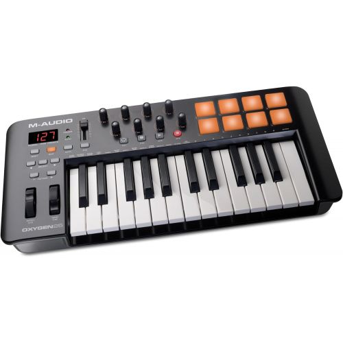  [아마존베스트]M-Audio Oxygen 25 IV | USB Keyboard and Pad MIDI Controller Featuring Pad/Velocity - Sensitive Keys