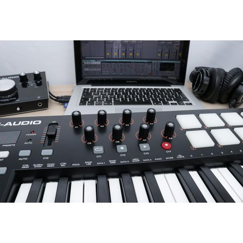  [아마존베스트]M-Audio Oxygen 25 IV | USB Keyboard and Pad MIDI Controller Featuring Pad/Velocity - Sensitive Keys