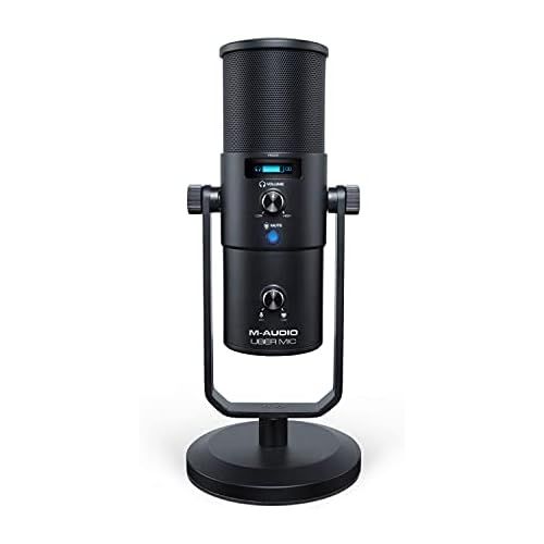  [아마존베스트]M-Audio Uber Mic - Professional USB Microphone with changeable directional pattern for YouTube, Podcast, Gaming and Music Production