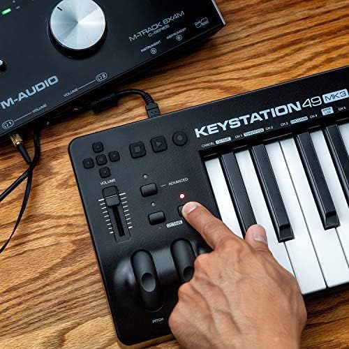  [아마존베스트]M-Audio Keystation - MIDI Keyboard Controller Buttons for Control over Virtual Synthesiser and DAW Parameters