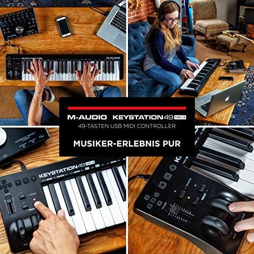  [아마존베스트]M-Audio Keystation - MIDI Keyboard Controller Buttons for Control over Virtual Synthesiser and DAW Parameters