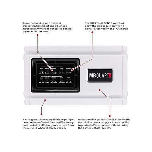  MB Quart 4CHANNEL Waterproof AMP,4X140W (NA3-560.4)