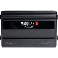 MB Quart FA1-900.5 5 Channel Car Audio Amplifier (Black) - Class SQ Amp, 900-Watt, Variable Electronic Crossover, LED System Protection, Heavy Duty Connections, Bass Remote Include