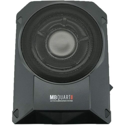  MB Quart RW-110A 800W Reference Series 10 Slim Low Profile Compact Under-Seat 4-Ohm Active Powered Subwoofer Enclosure with Built in Amplifier for Car RV ATV