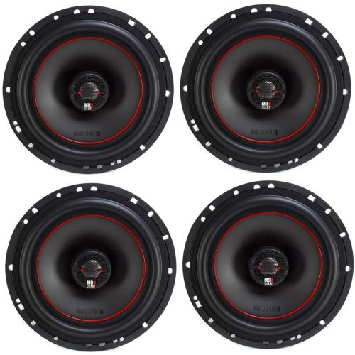  MB Quart X-Line 6.5 Inch Coaxial Car Audio Speakers Bundle - Two Pairs of XK1-116 Speakers