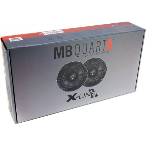  MB Quart X-Line 6.5 Inch Coaxial Car Audio Speakers Bundle - Two Pairs of XK1-116 Speakers