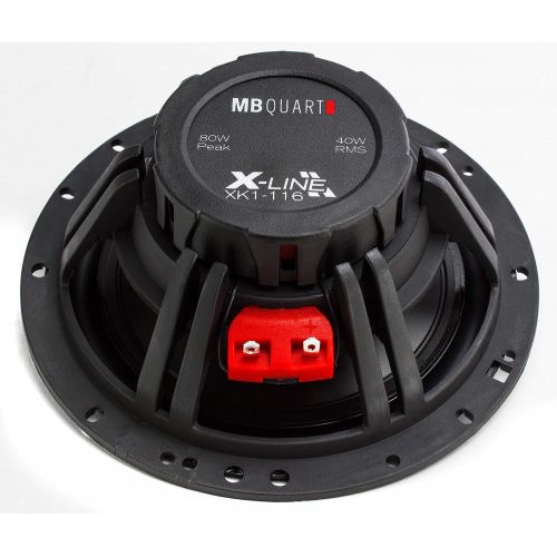  MB Quart X-Line 6.5 Inch Coaxial Car Audio Speakers Bundle - Two Pairs of XK1-116 Speakers