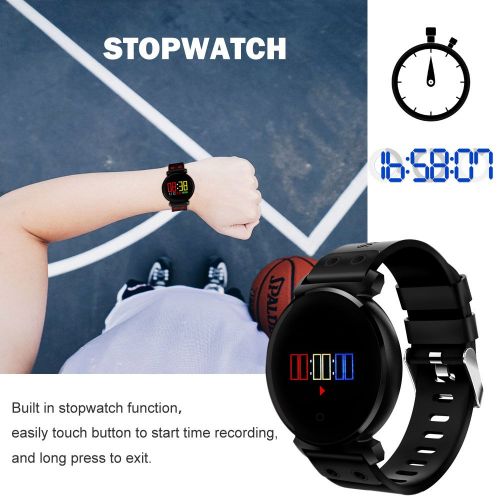  MBHB Fitness Tracker, Swimming Watch with SpO2 / Heart Rate/Sleep / Blood Pressure Monitor for Teenager and Adult, Black
