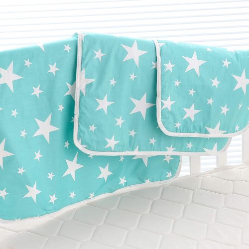  MBJERRY Waterproof Changing Pads Portable - Breathable Leak Proof Mattress Pad Protector Baby Changing Mat for Toddler, Kids Pack of 3 (M (27.5 x 19.7 Inch))