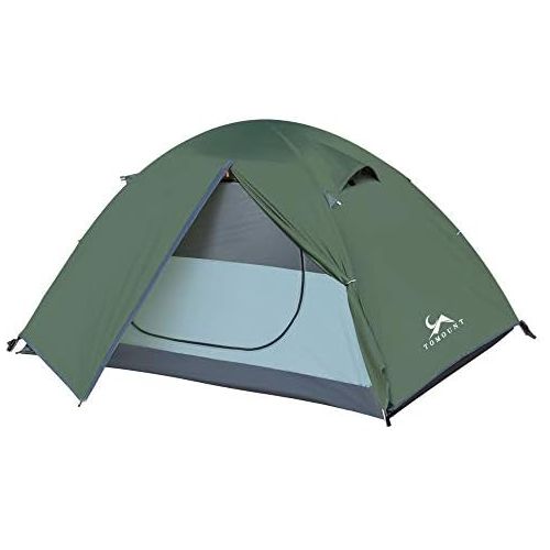  MC Backpacking Tent 1-2 Person Waterproof Lightweight Double Layer Free-Standing Aluminum Pole for Outdoor Camping Hiking 4 Season