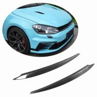 MCARCAR KIT Front Headlight Eyebrows fit Volkswagen VW Golf 7 7.5 MK7 Base/R Line/GTI/R 3Door 5Door Hatchback 2014-2018 Customized Real Dry Carbon Fiber CF Head Lamps Eyelid Light