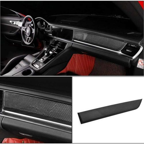  MCARCAR KIT Car Interior Accessories fits Porsche Panamera 971 2017-2019 Carbon Fiber CF Central Control Console Shift Panel Door Handle Dashboard Cover Trims LHD 10pcs